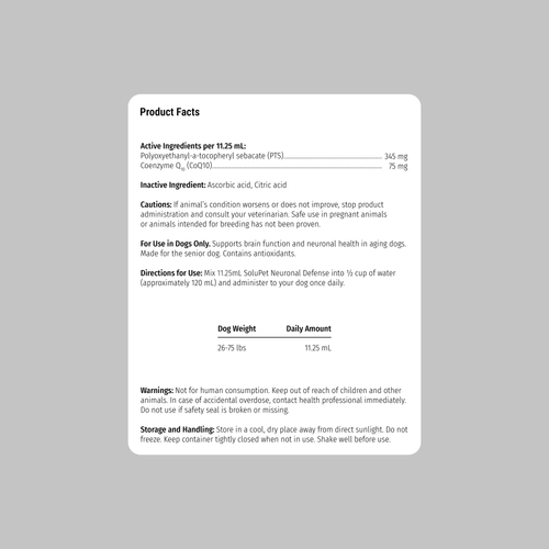 Neuronal Defense™ - Medium (26-75 lbs)